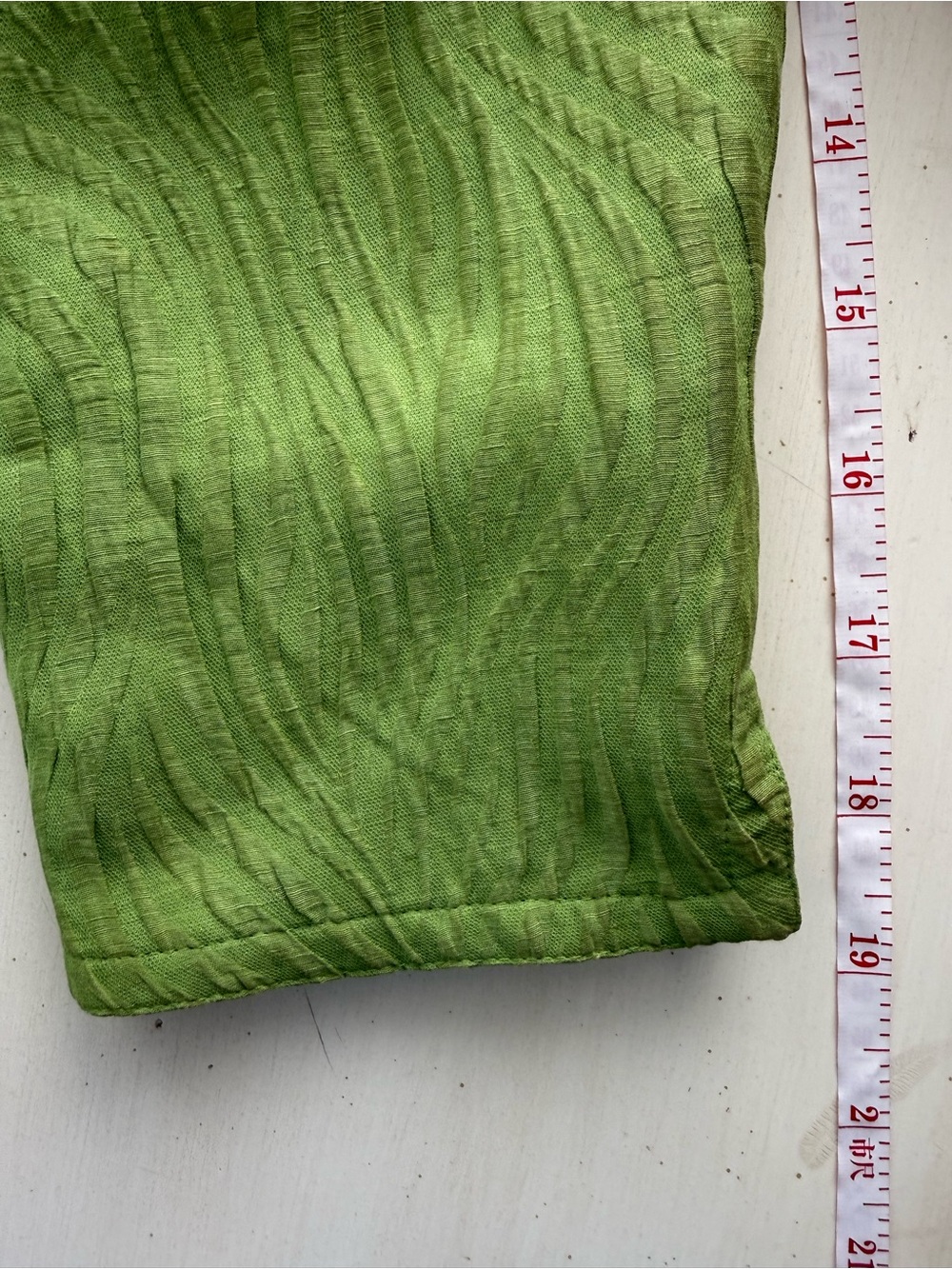 Jones New York Bright Green Single-Button Textured Blazer - Picture 5 of 6